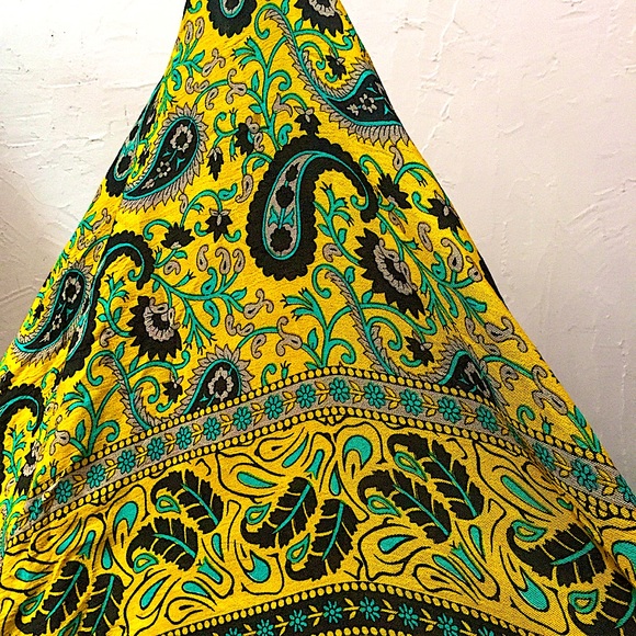 Steve Madden Indian Paisley Shawn Gown Cape - Picture 14 of 16